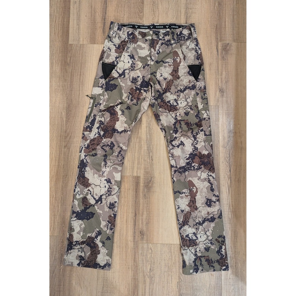 Kings Camo XKG Ridge Pants Mens 32T Desert Shadow Hunting Stretch Cargo Camo